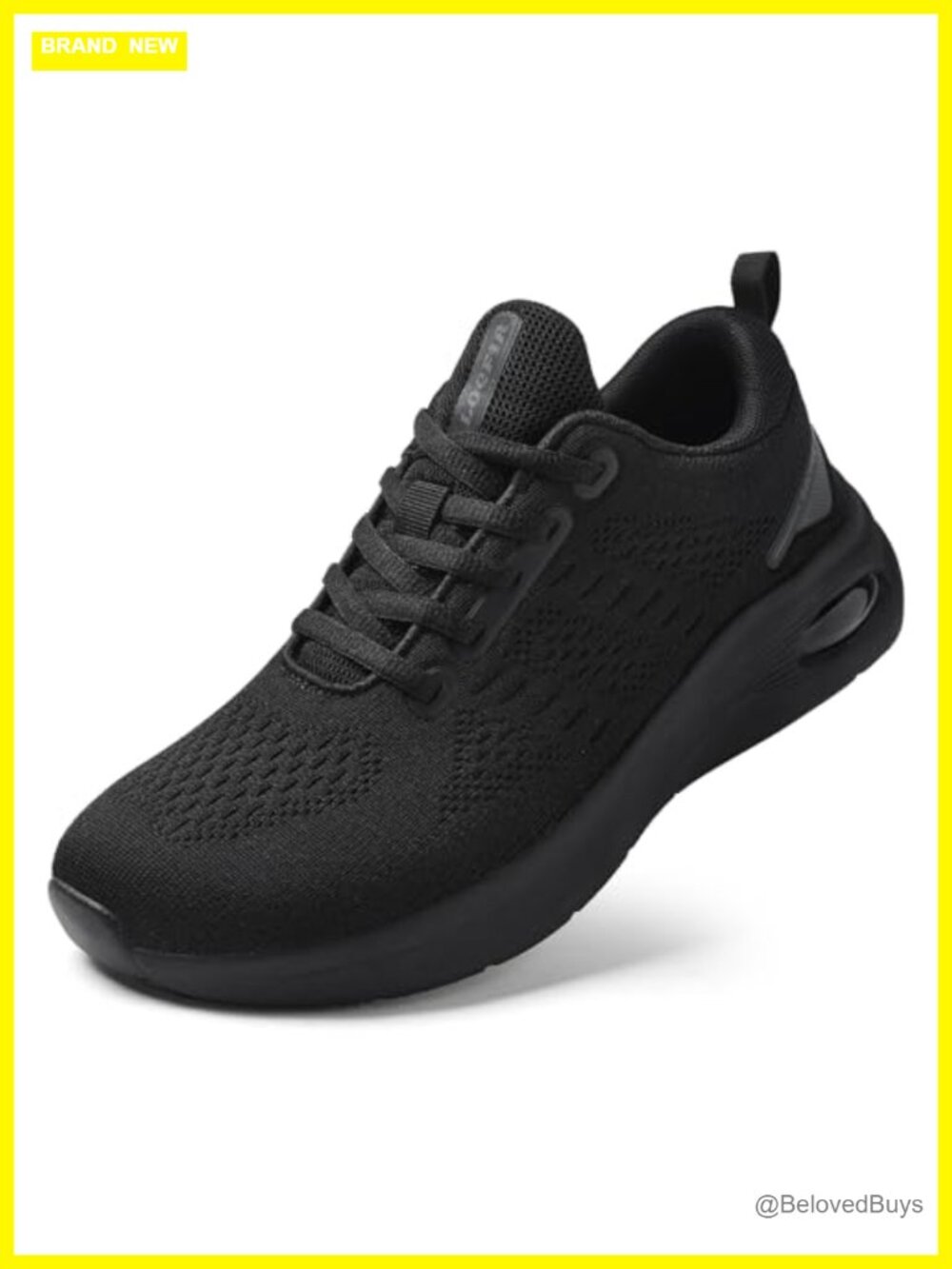 Wide Toe Box Walking Shoes Cushioned Arch Support Lace-Up Running Sneakers